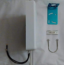 Load image into Gallery viewer, Antenna 4G LTE 5G MIMO Directional 700/800/900/1800/2100/2600 MHz LowcostMobile 2x30cm Black SMA connector LMR200 cable for Huawei B525, B528, B618, E5180, B715, ASUS, TP Link, Netgear and +