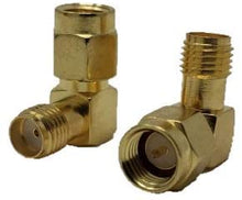Load image into Gallery viewer, SMA Male Right Angle 90 Degree to SMA Female Adapter for 4G LTE 5G Router Extension Cable