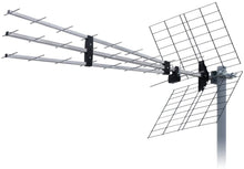 Load image into Gallery viewer, LowcostMobile RAD43-DVB-TRIPLEX 31.5 dBi connector F Active preamp filter 4G LTE 5G NR 700 800Mhz Outdoor TNT TV antenna Trinappe DVB-T DVB-T2 43 elements Frequencies 470 694 MHz Channels 21 to 48