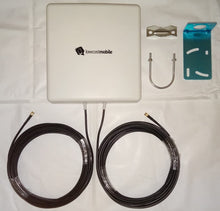 Load image into Gallery viewer, LowcostMobile PAN5G-MIMO-3500Mhz 15 dBi 2x10m black LMR200 cable SMA connector for routers, hotspots and 5G modem